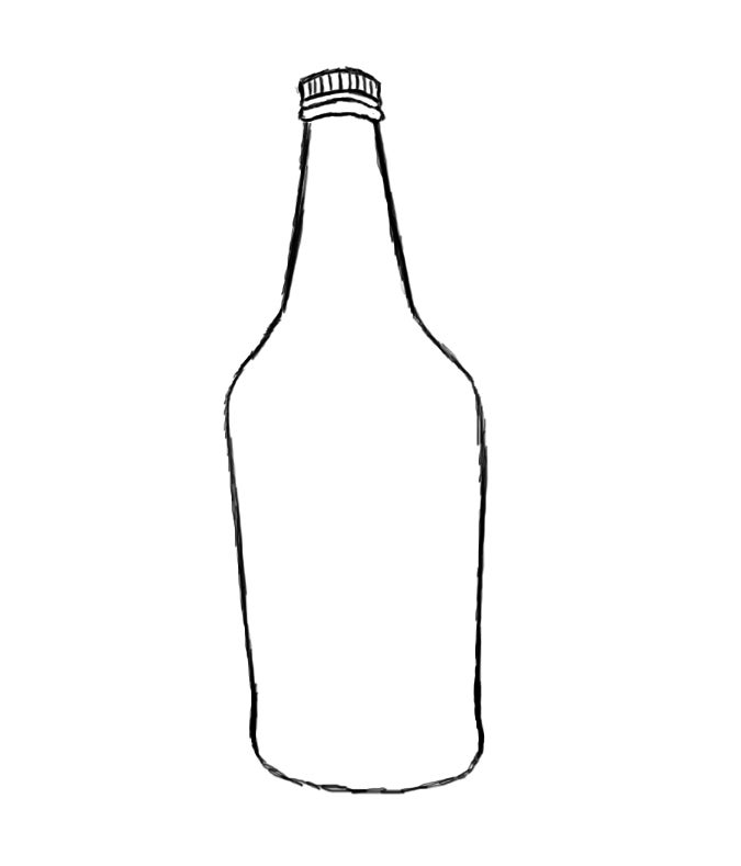 Featured image of post Alcohol Bottle Drawing Seamless vector alcohol bottles pattern on brown