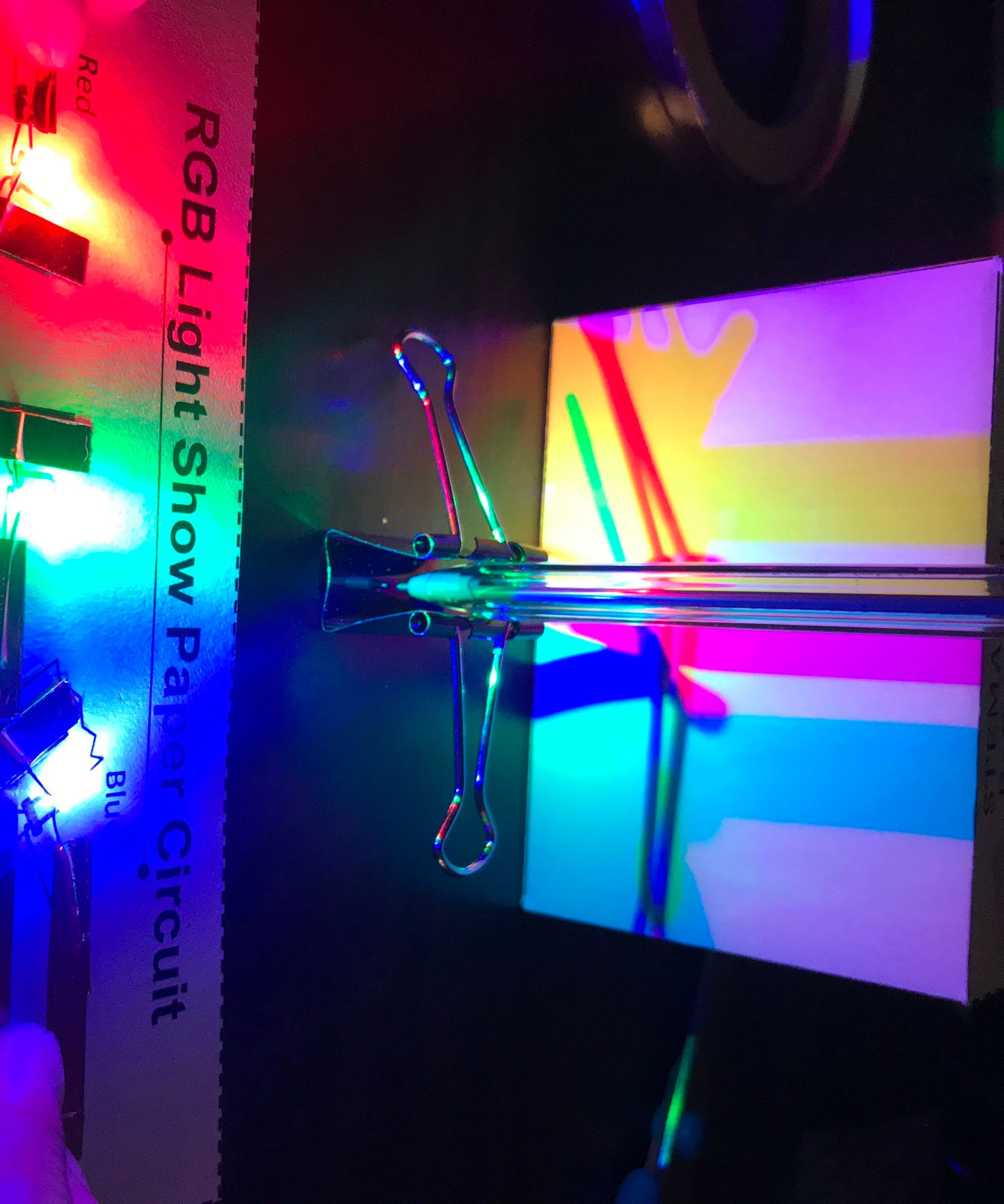 #stemonthecheap rgb light show paper circuit DIY Project DIY Project Image