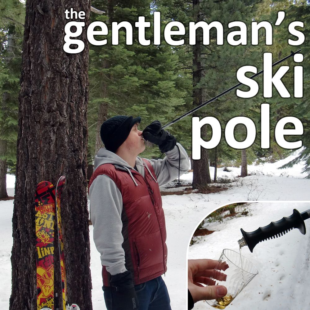 flask ski pole