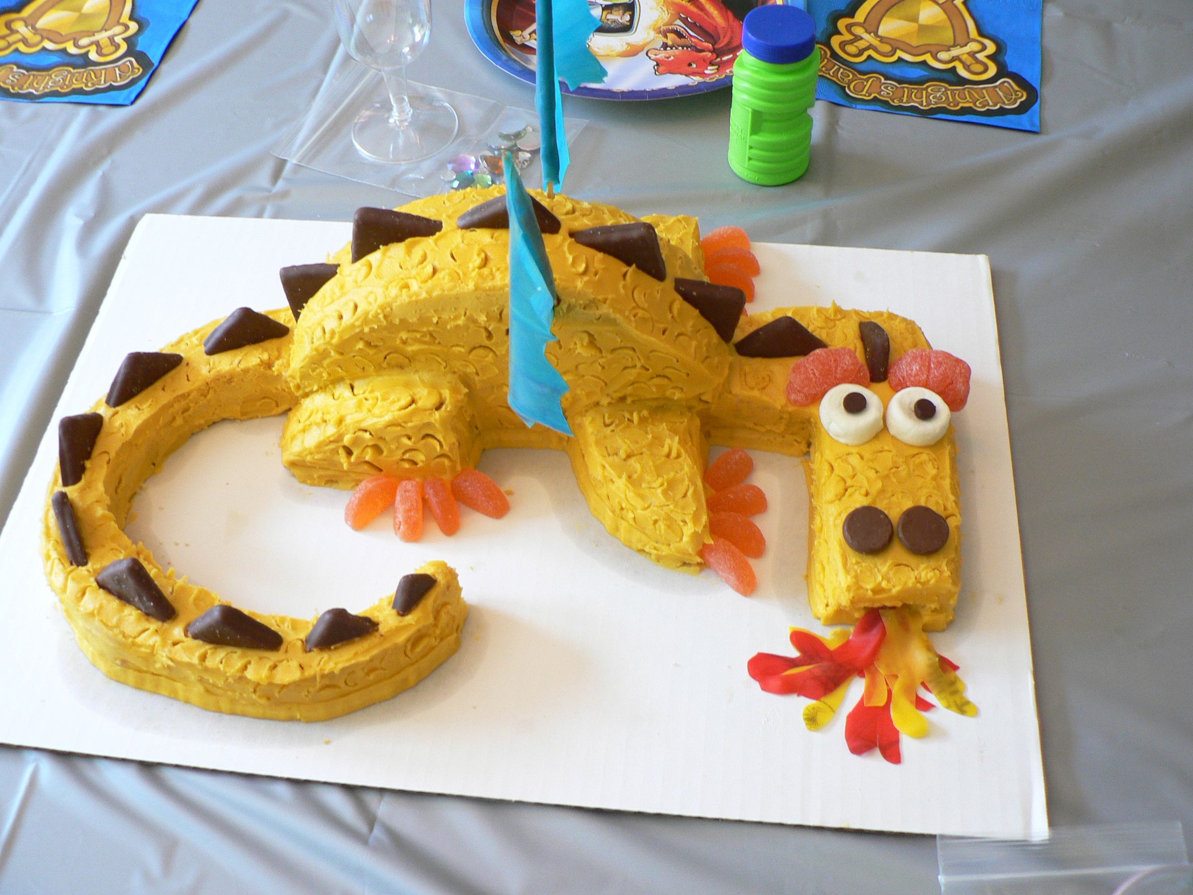 Fire-Breathing Dragon Cake!!