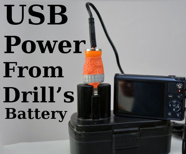 USB Power From Drill's Battery