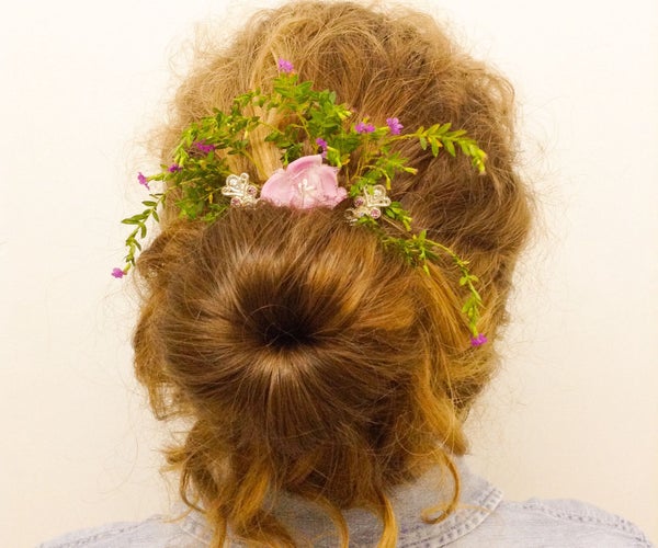 Fancy Hair Updo for Short Hair