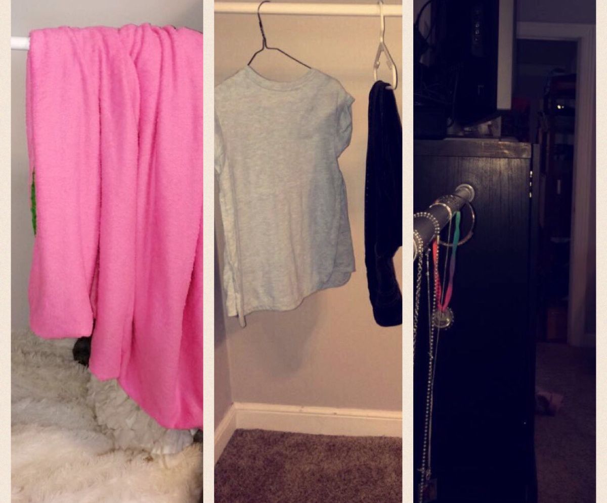 3 uses for a curtain rod in your dorm DIY Project DIY Project Image