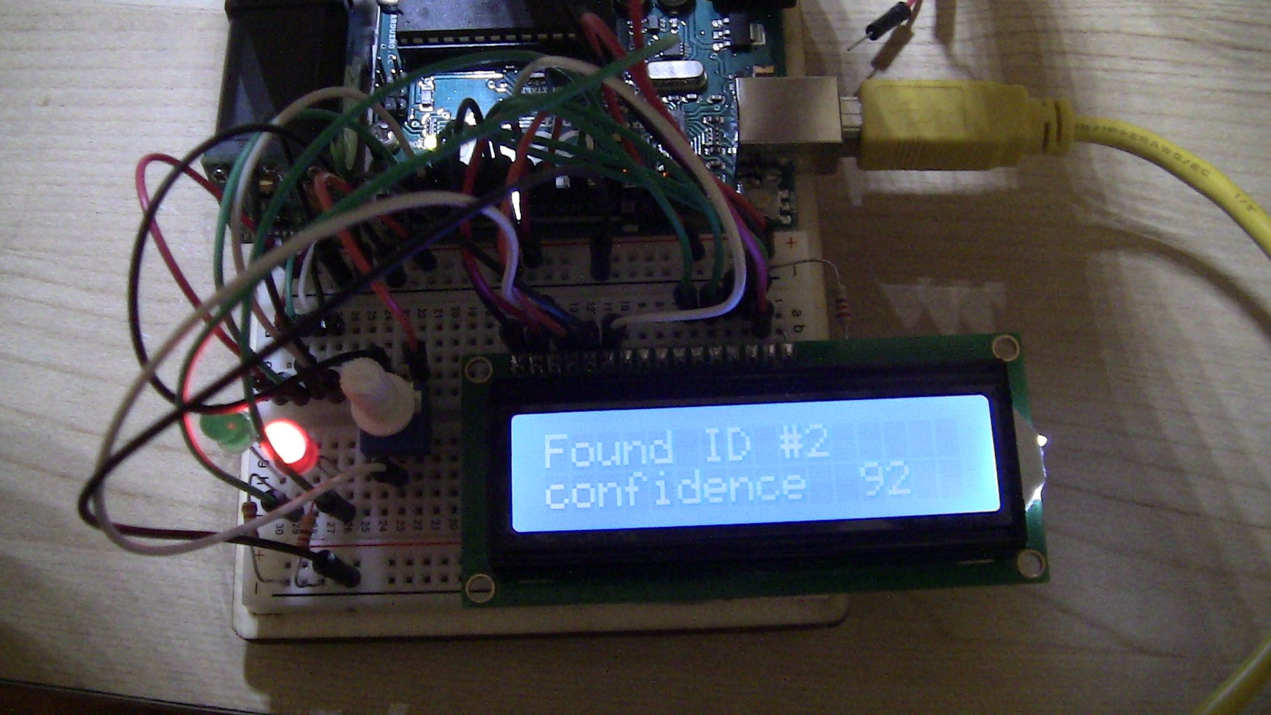 ARDUINO FINGERPRINT SCANNER WITH 16X2 LCD - Instructables