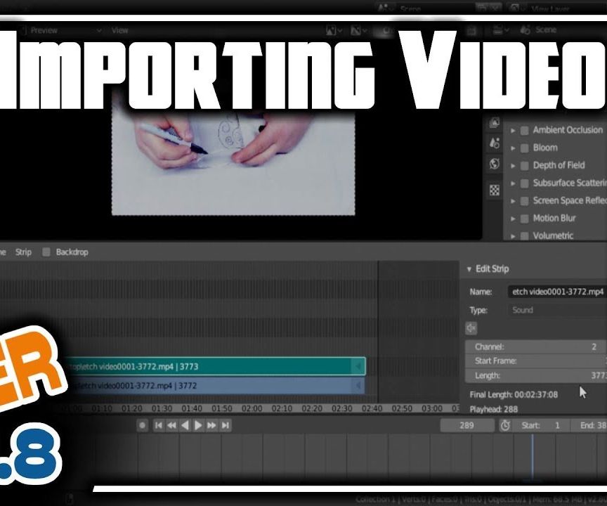 How to Import Video in Blender 2.8 4 Steps Instructables