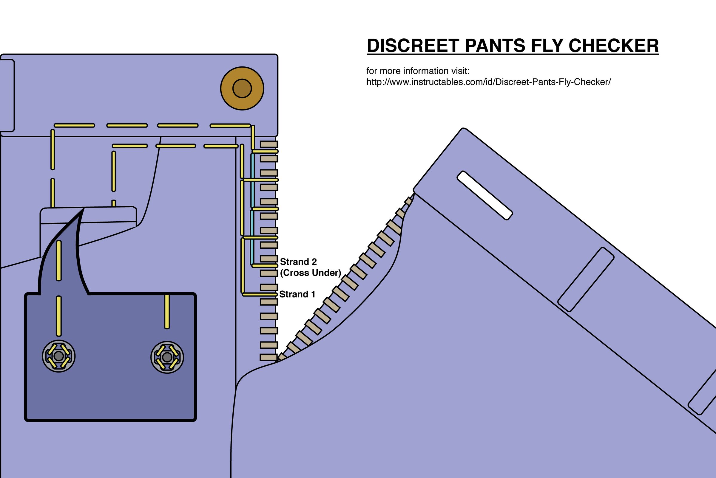 Discreet Pants Fly Checker : 17 Steps 