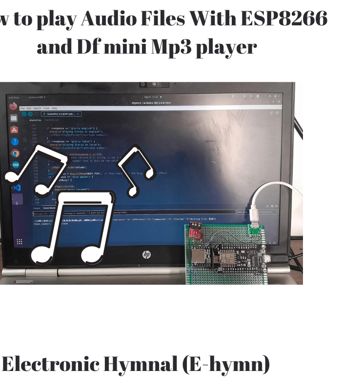 Arduino Mp3 Player With ESP8266 and DF Mini Player: Electronic Hymnal ...