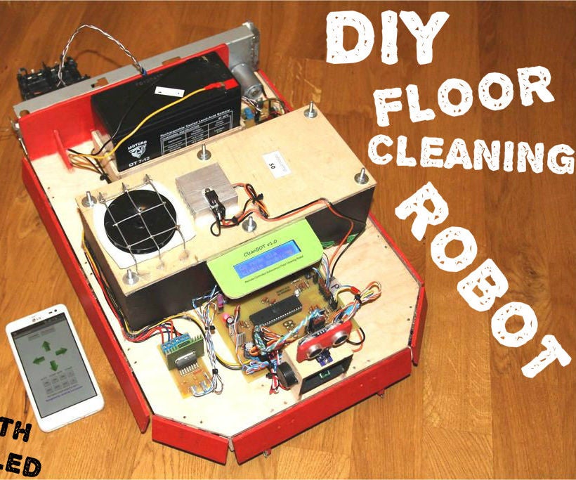 CleanBOT Your DIY Floor Cleaning Robot 15 Steps Instructables