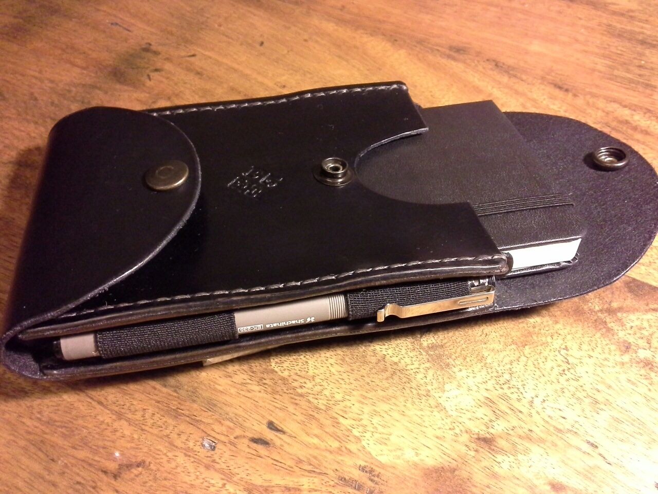 How to Make a Leather Belt Case for a Pocket Moleskine Notebook With