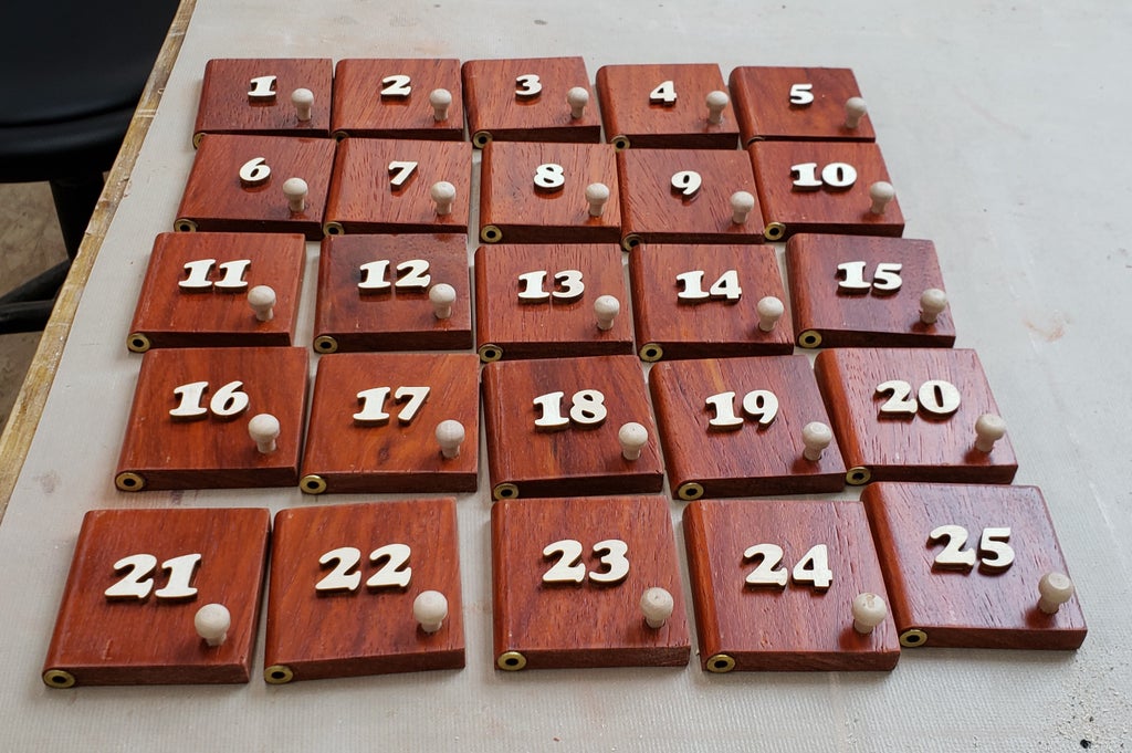 Wood House Advent Calendar 20 Steps With Pictures Instructables Wooden Advent Calendar Plans