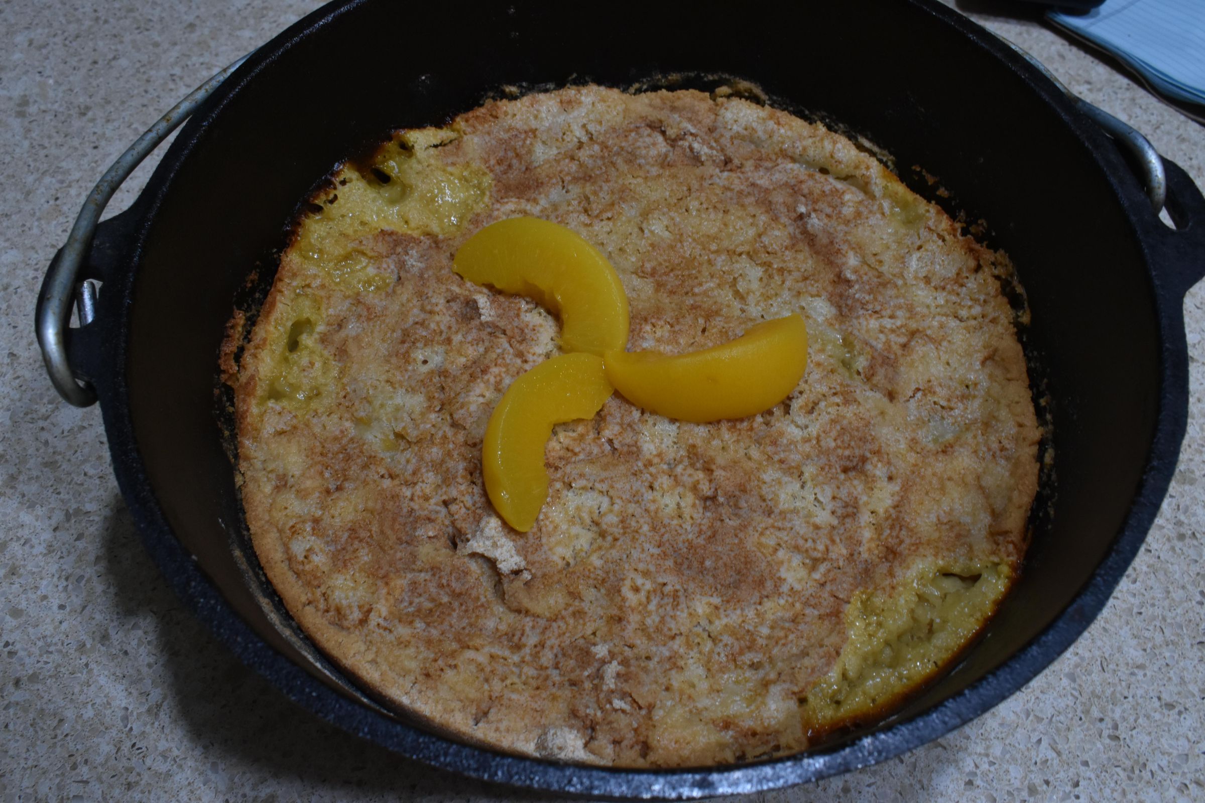 Easy Dutch Oven Peach Cobbler 4 Steps (with Pictures) Instructables