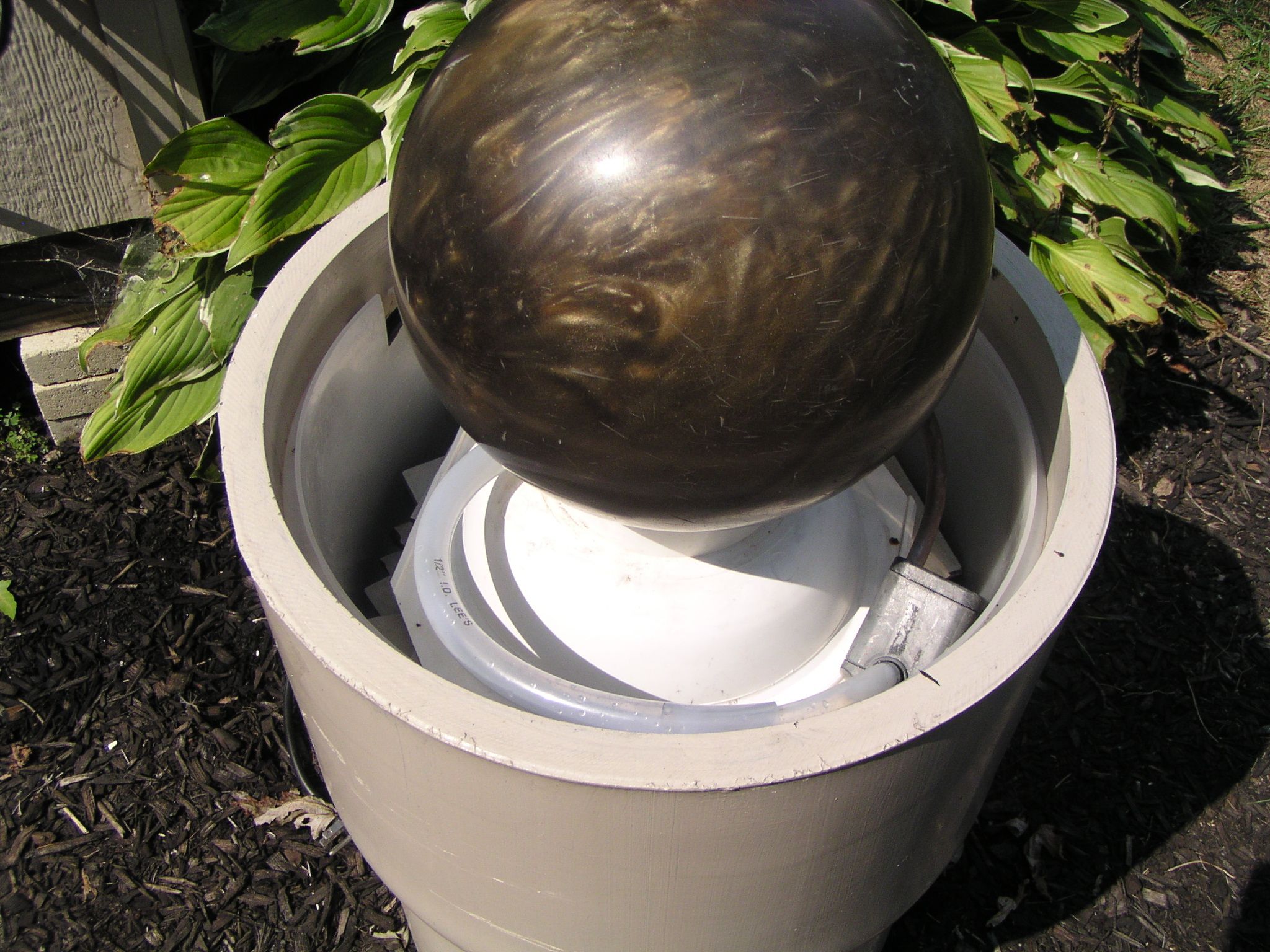 Bowling Ball Garden Water Feature 5 Steps (with Pictures) Instructables