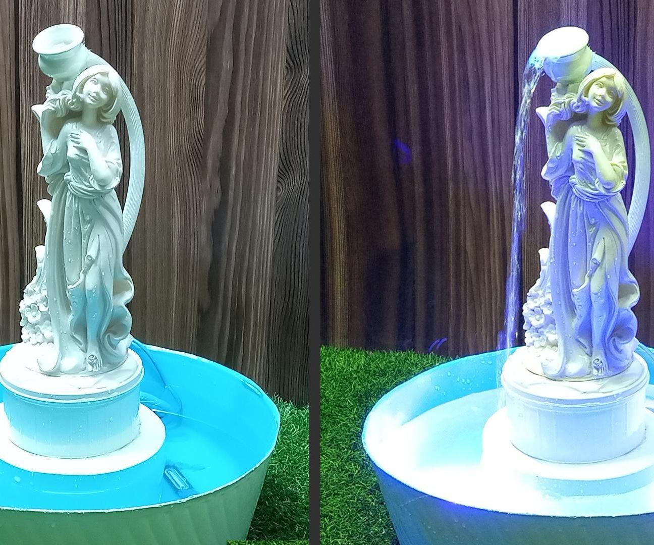 How to Make Waterfall Statue / Indoor Fountain 3 Steps Instructables