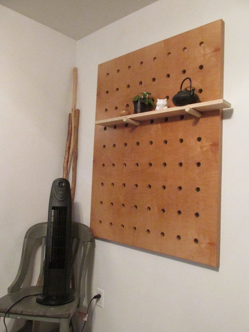 DIY Big Peg Board Shelving System 13 Steps (with Pictures