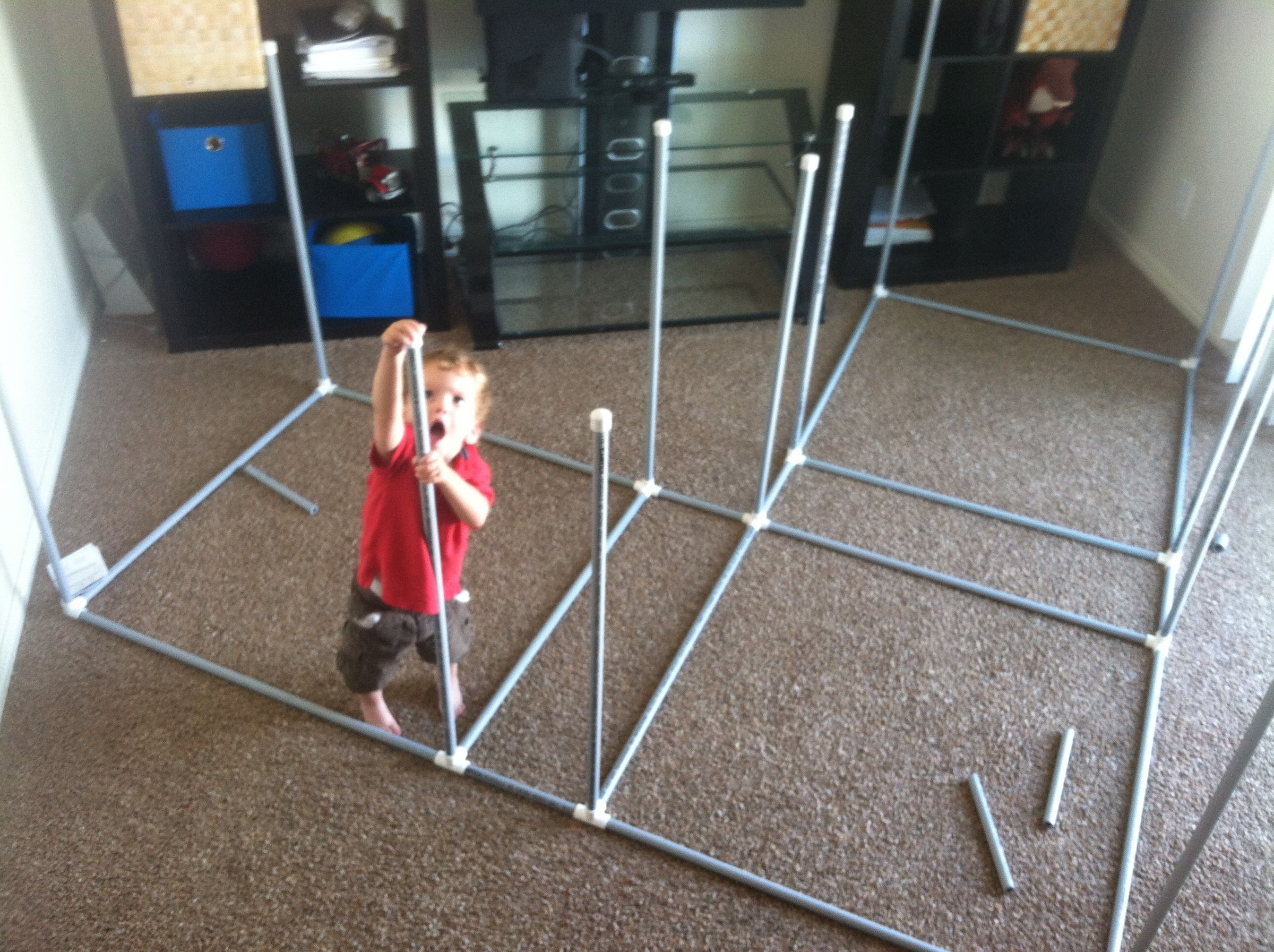 Easy Rebuildable PVC Fort 3 Steps Instructables