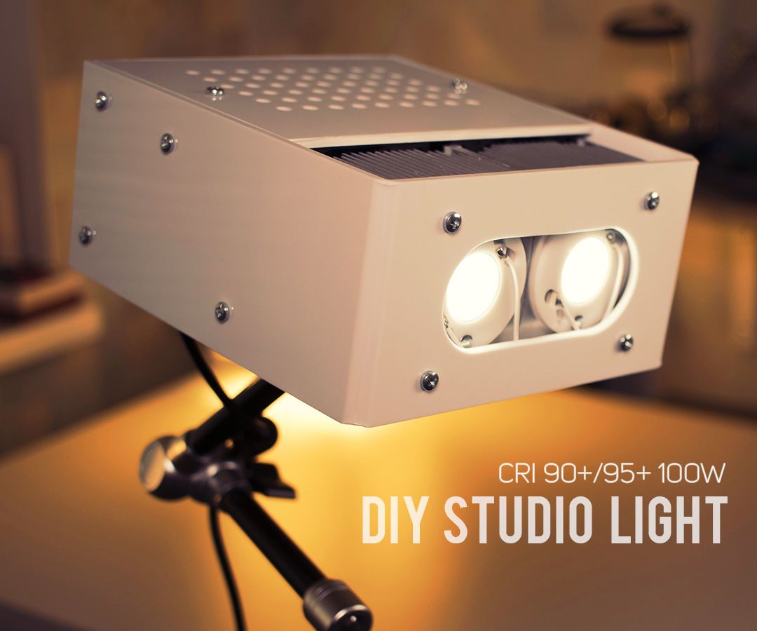 DIY 10000 Lumen LED Studio Light (CRI 90+) 20 Steps (with Pictures) Instructables