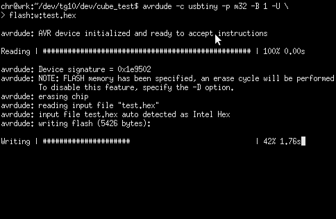 Program the AVR With Test Code