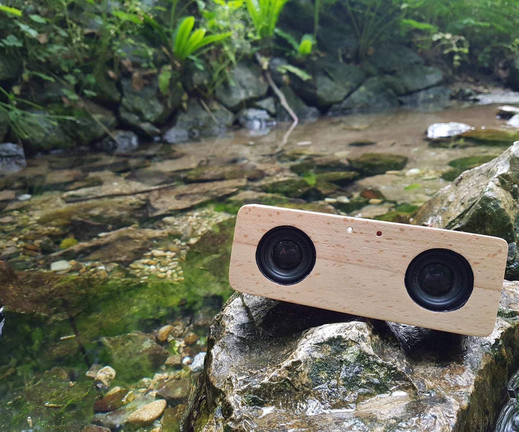 Portable Bluetooth Speaker Made From Scrap Wood