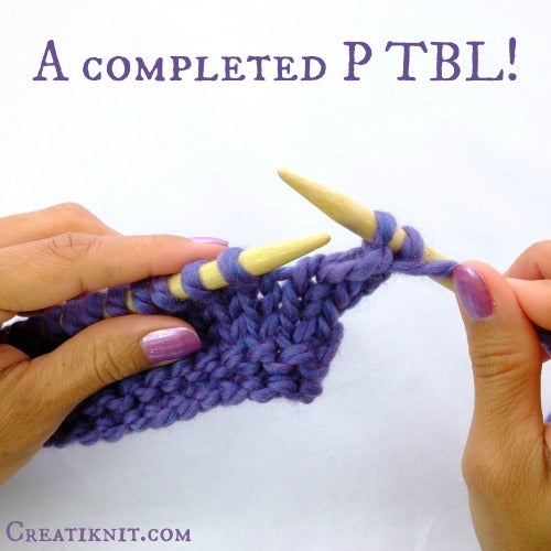 How To Purl Tbl Knit Tbl Through Back Loop 9 Steps With Pictures Instructables