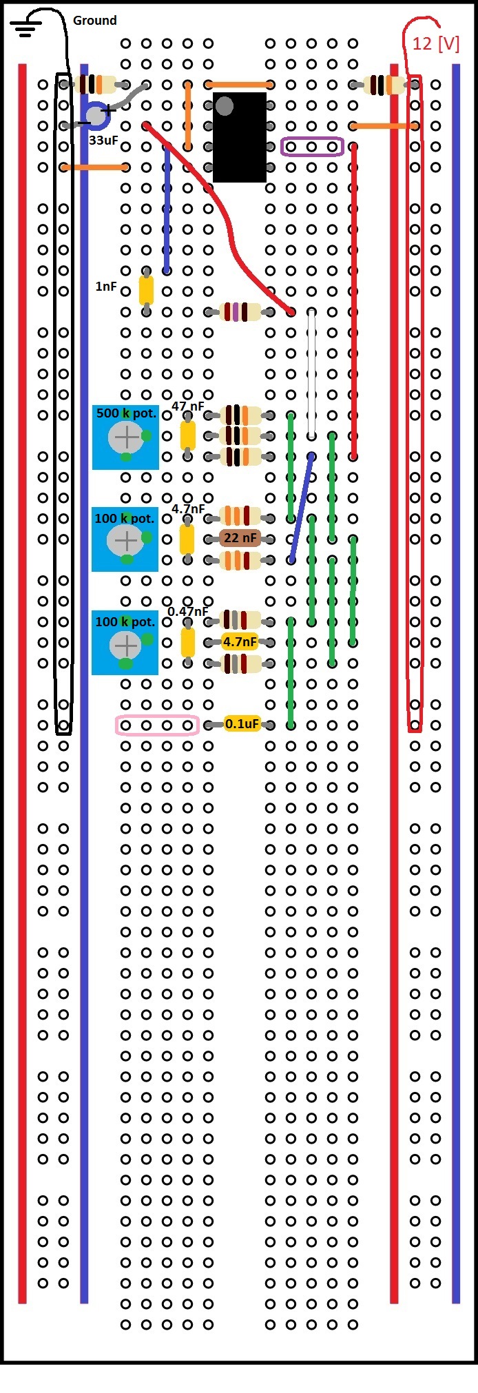 Building a Three Channel EQ on a Breadboard