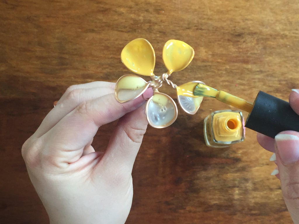 pix Wire Nail Polish Crafts wire nail polish flowers 9 steps