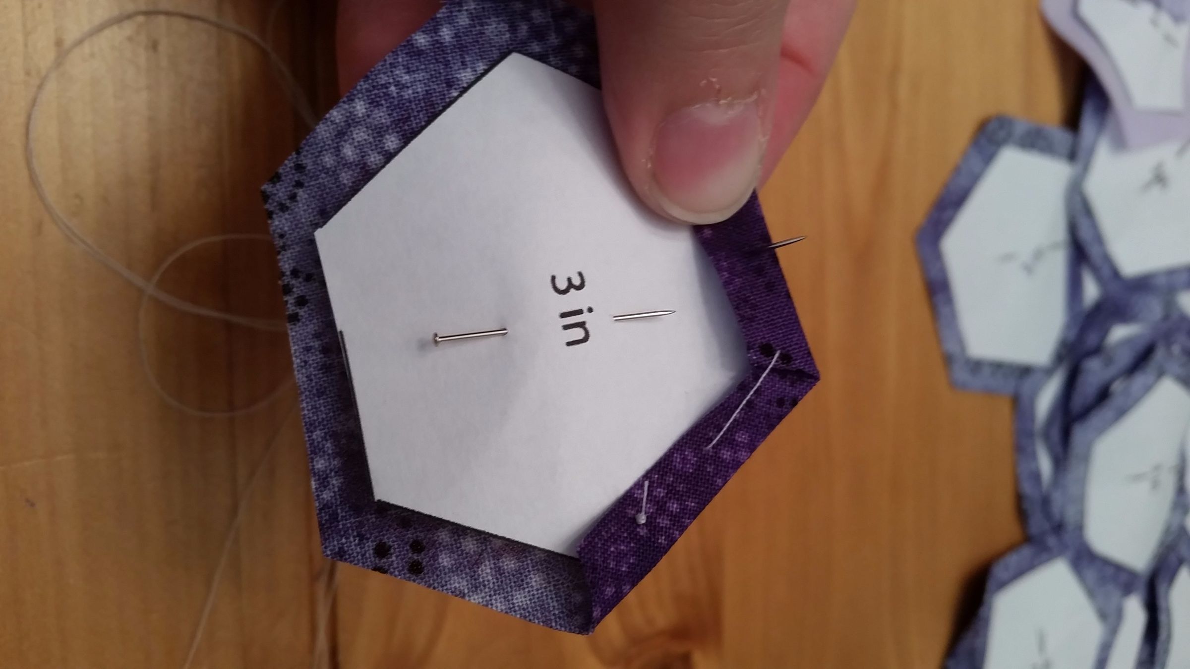 Hexagon English Paper Hand Piecing 8 Steps (with Pictures