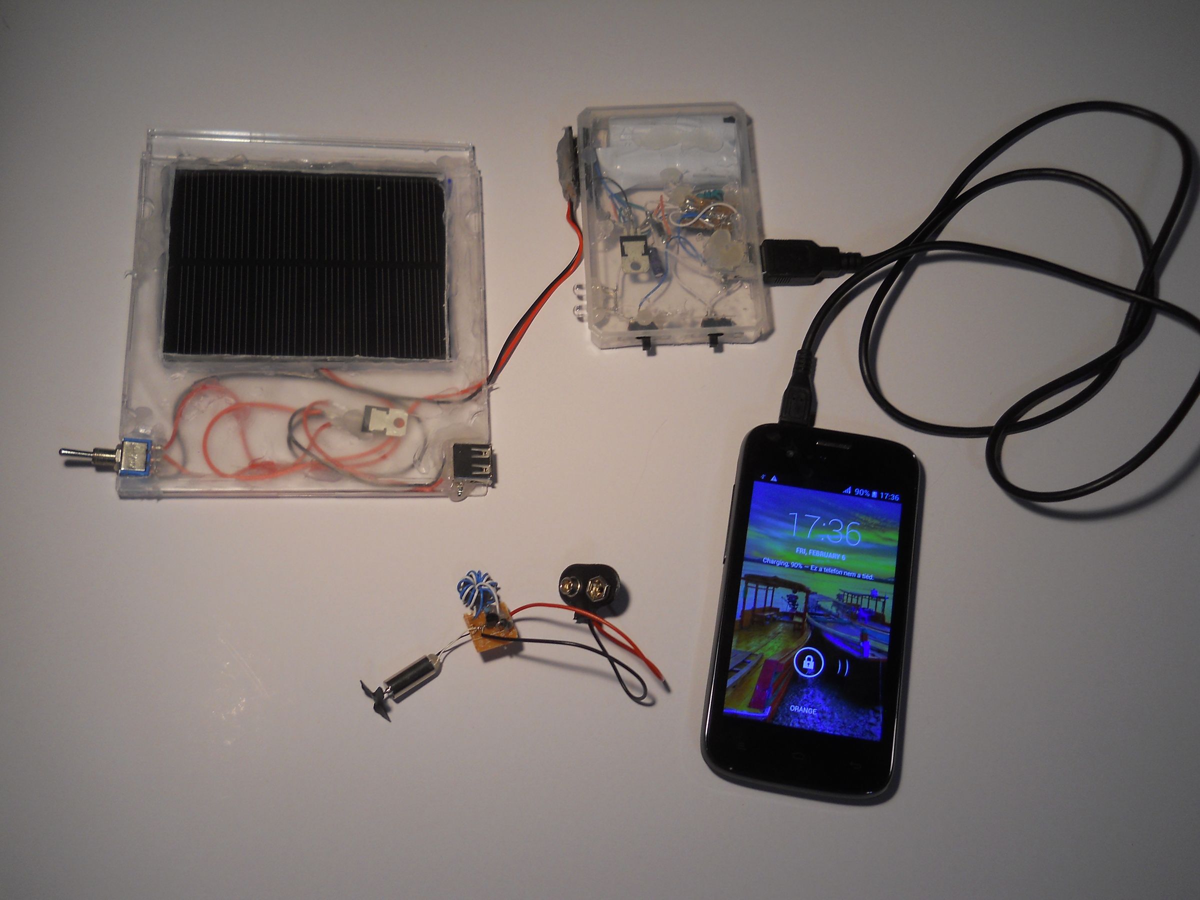 $9 Solar, Wind and Hydro Turbine (on Your Faucet) Powered USB Charger