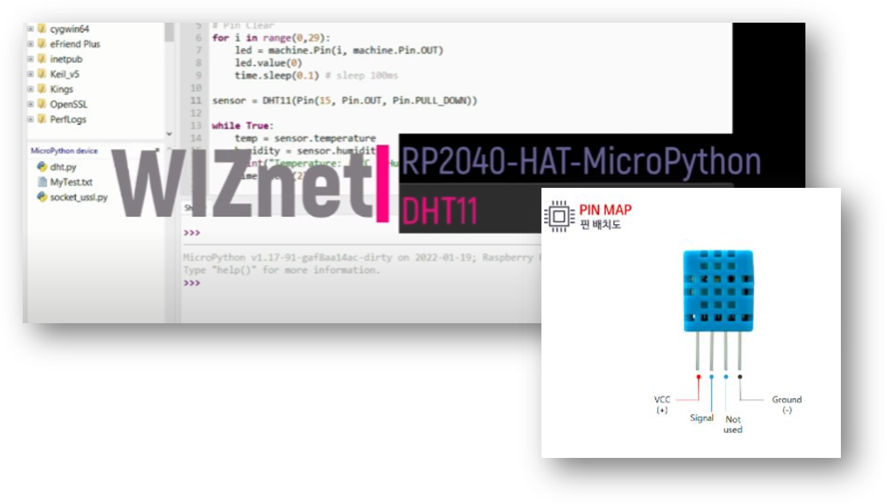 DHT11?Learn Temperature Humidity With DHT11 With Micropython : 4 Steps ...