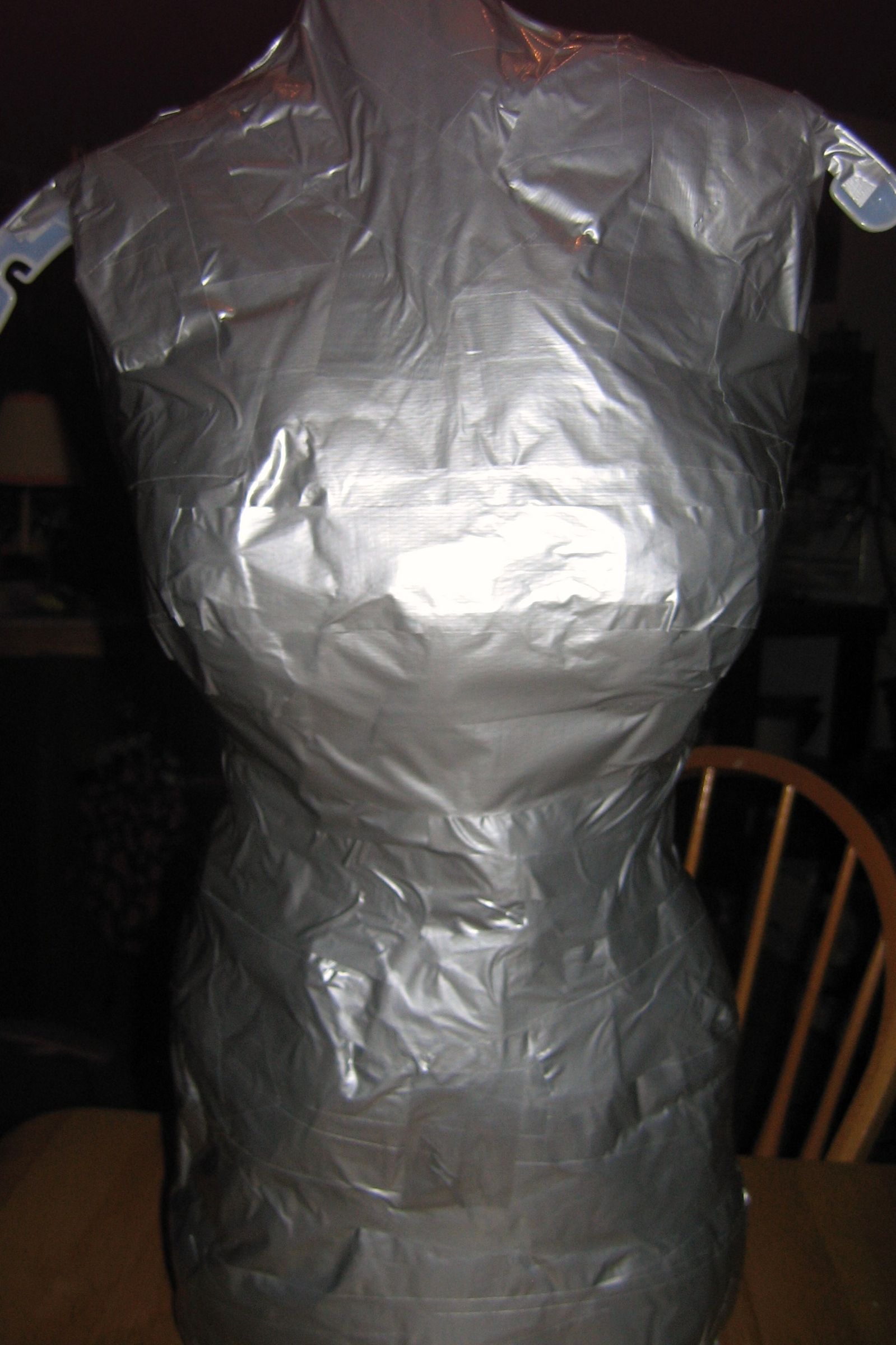 Hanging or Tabletop Duct Tape Dress Form With Easy Alterations 17