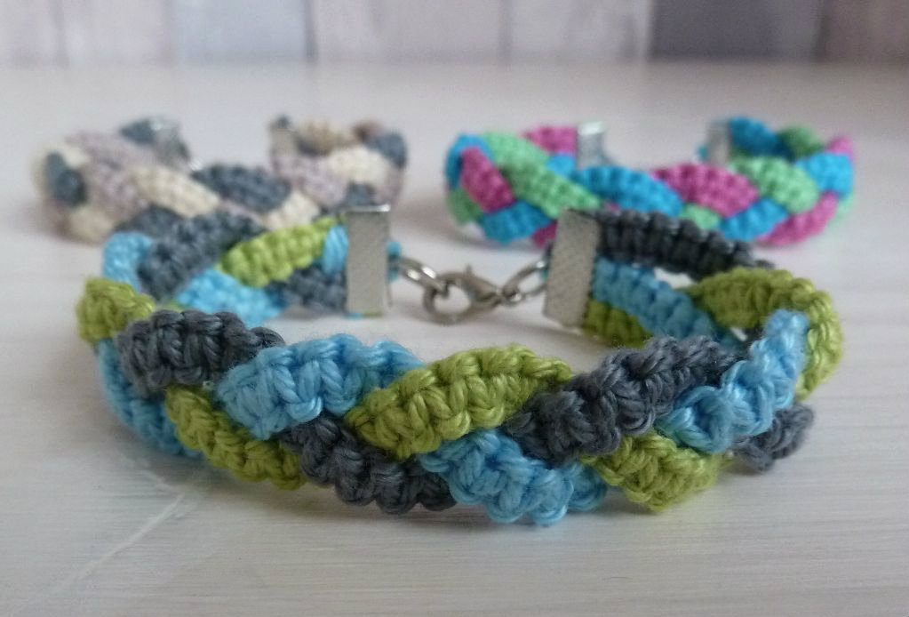 braided macrame bracelet