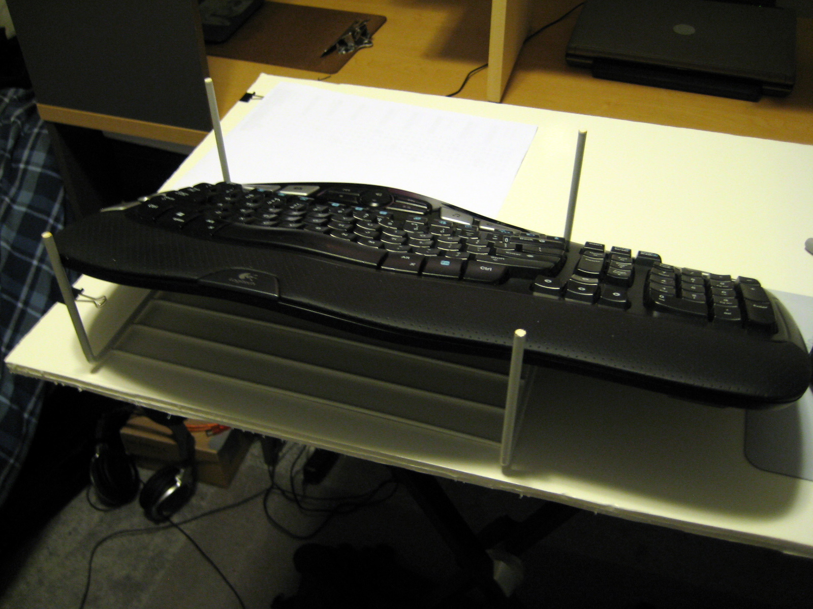 negative tilt keyboard