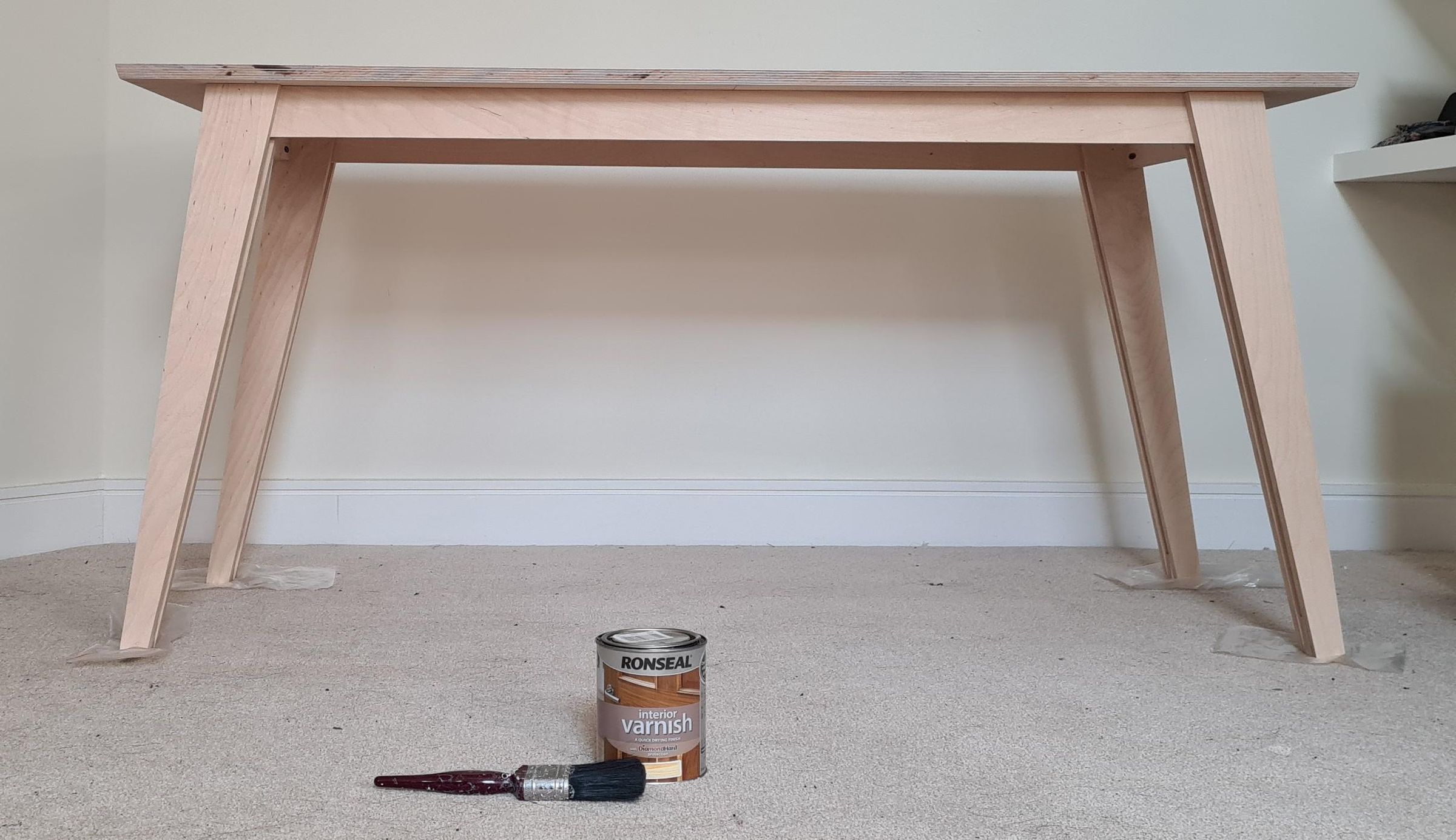 Simple Modern DIY Plywood Desk One Plywood Sheet 11 Steps (with Pictures) Instructables
