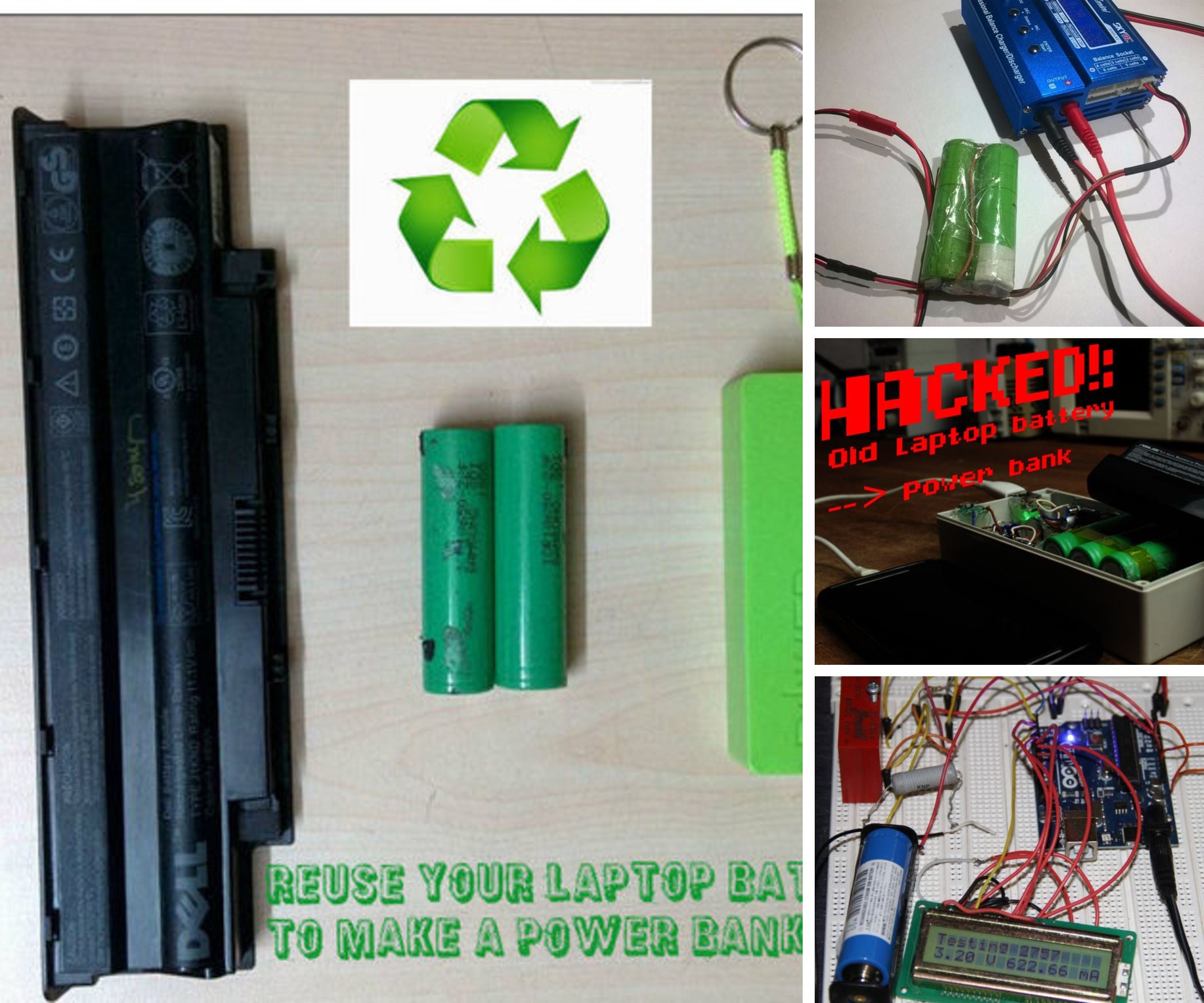 7 Ways to Reuse a Laptop Battery Instructables