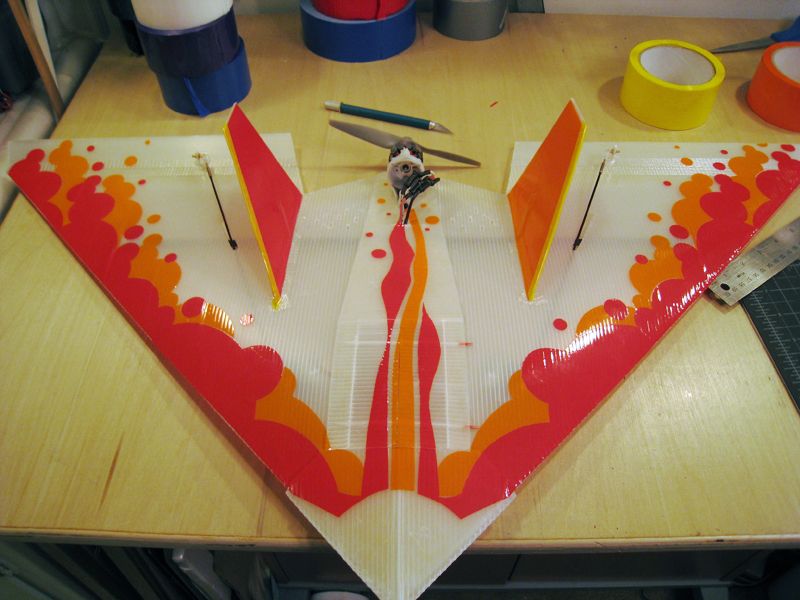 Styling a Mugi Coroplast RC Plane 30 Steps (with Pictures