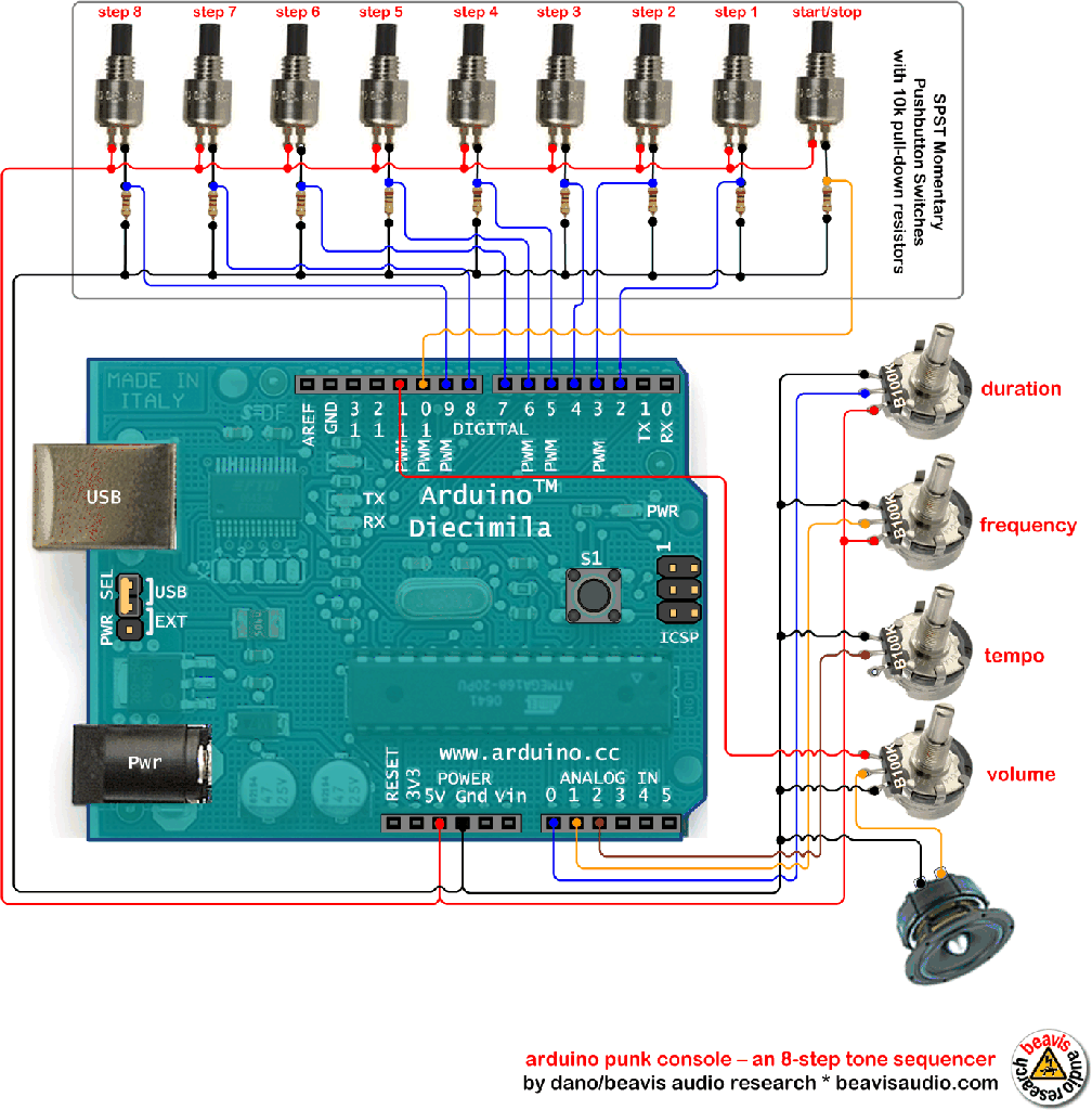 Arduino Step Sequencer : 5 Steps (with Pictures) - Instructables