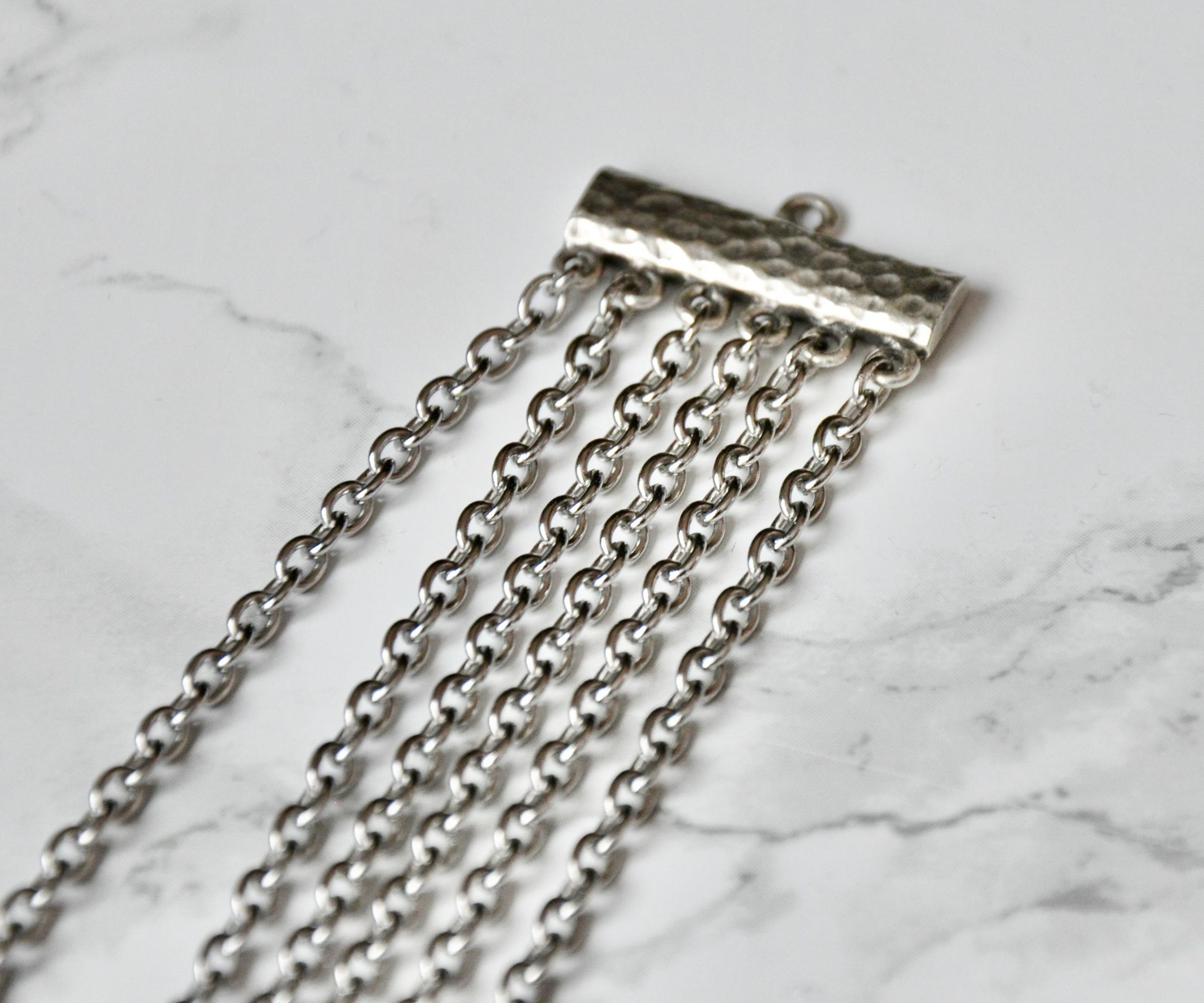 Layered Rainbow Jump Ring Necklace 7 Steps (with Pictures