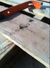 Etapa 1: adquirir e demolir paletes