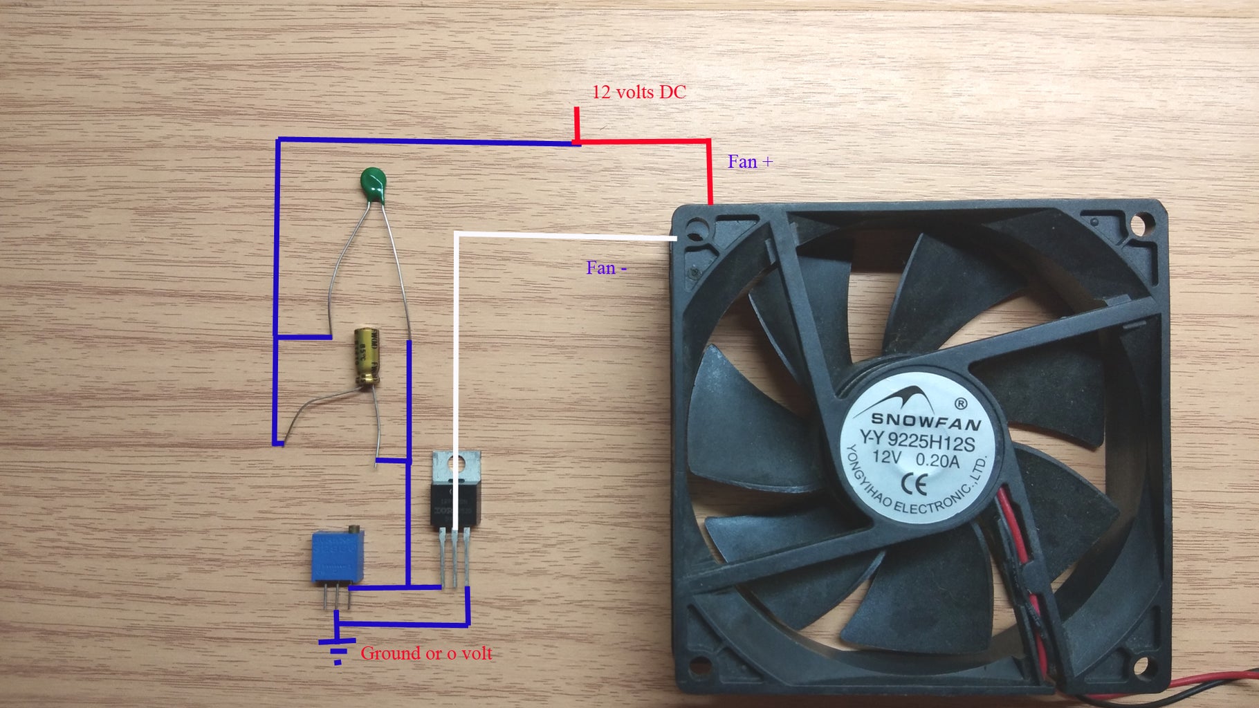 How to Make a Simple Temperature Control Fan Speed Circuit Diagram