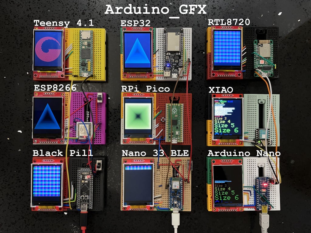 创客 Arduino Gfx库 介绍 Taholab