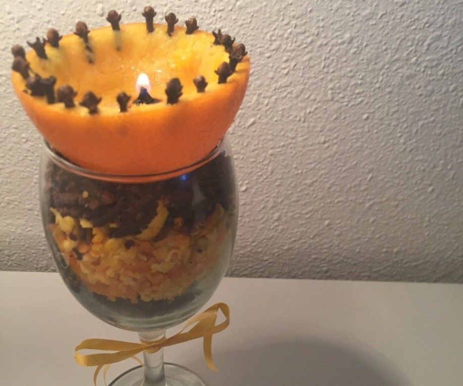 HOW TO MAKE a CANDLE FROM OLIVE OIL AND AN ORANGE 9 Steps Instructables