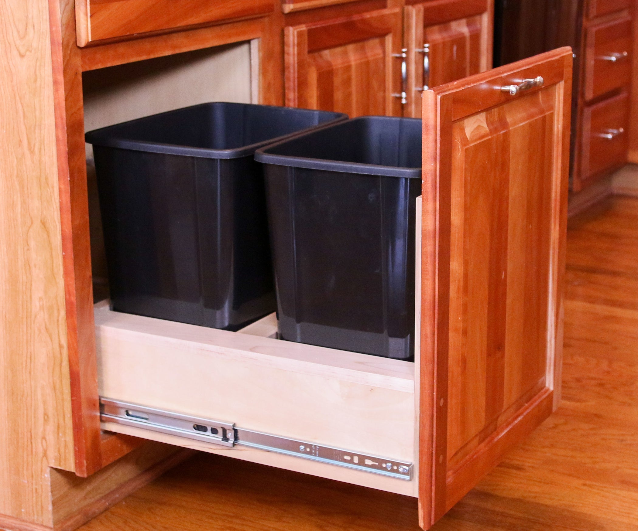 diy pull out trash cabinet : 7 steps with pictures