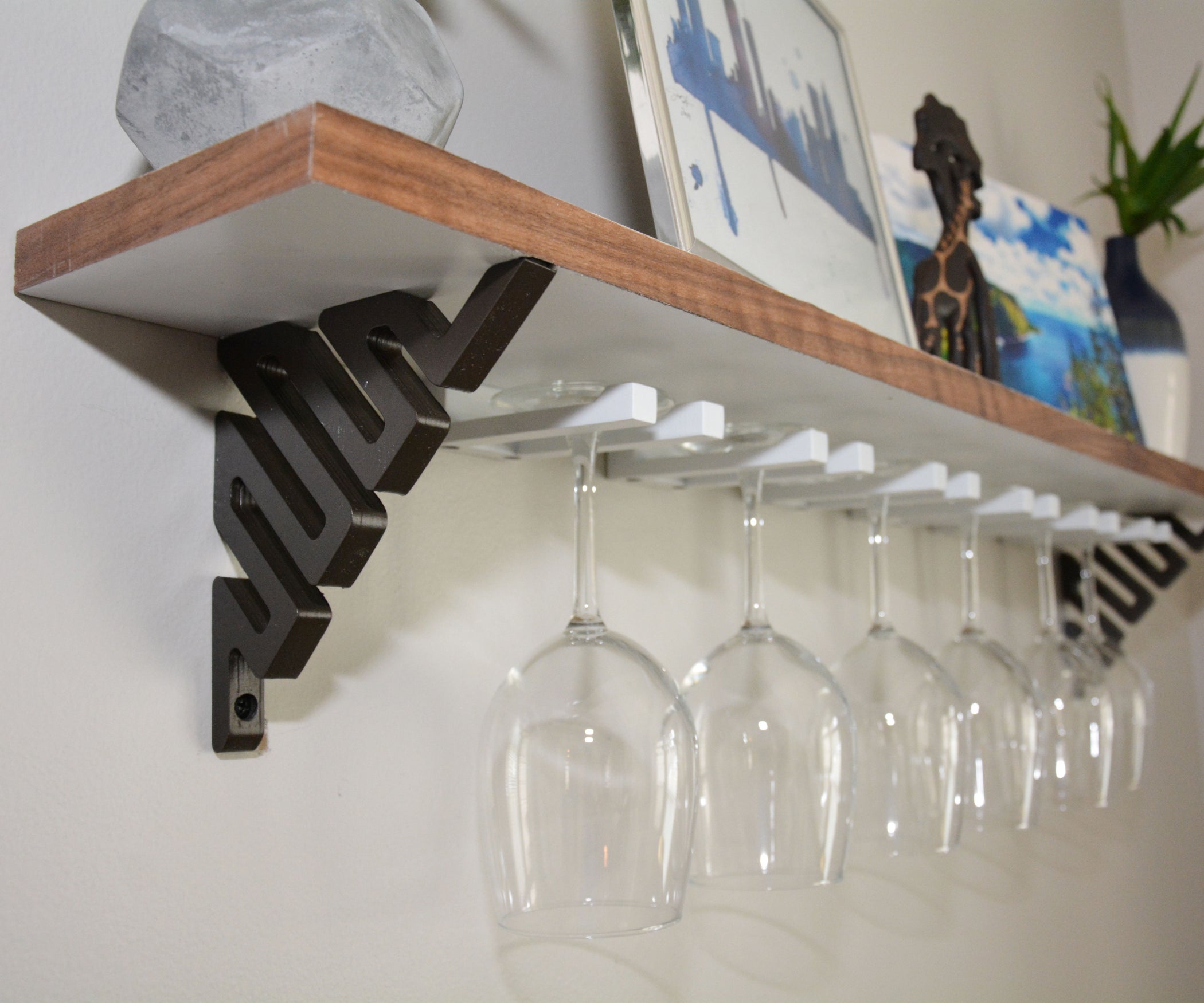 DIY Wine Glass Shelf (or Upgrade Existing Shelf) 6 Steps (with