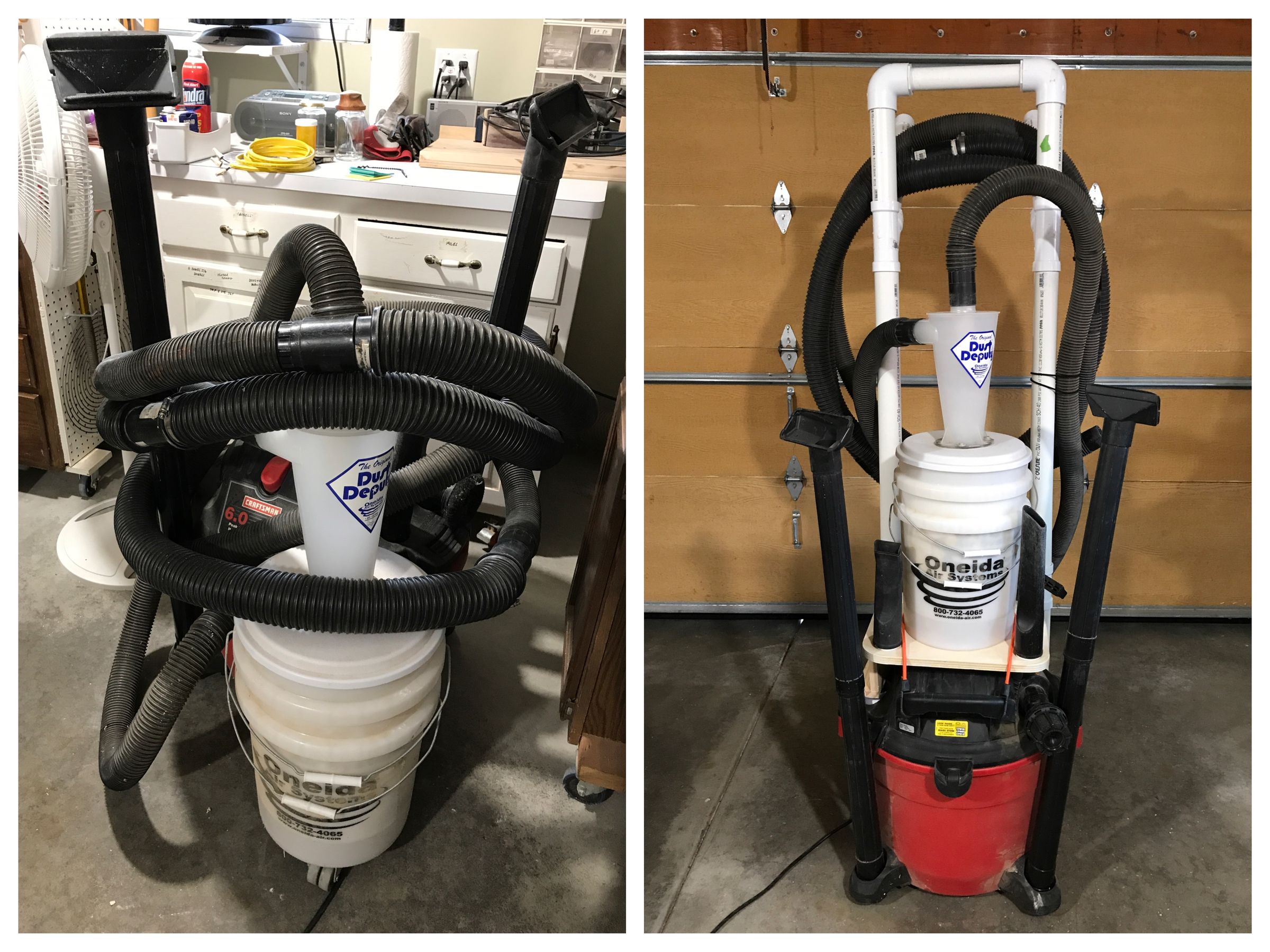 Better Dust Collection & Tool Organization for Shop Vacs 4 Steps