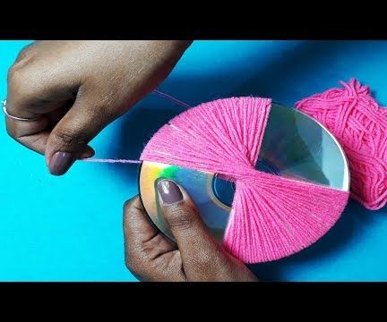 How To Make Diy Wall Hanging With Old Cd And Wool 8 Steps Instructables - Diy 3d Yarn Wall Decor How To Make Diy Wall Hanging With Old Cd And Wool 8 Steps Instructables - Diy 3d Yarn Wall Decor
