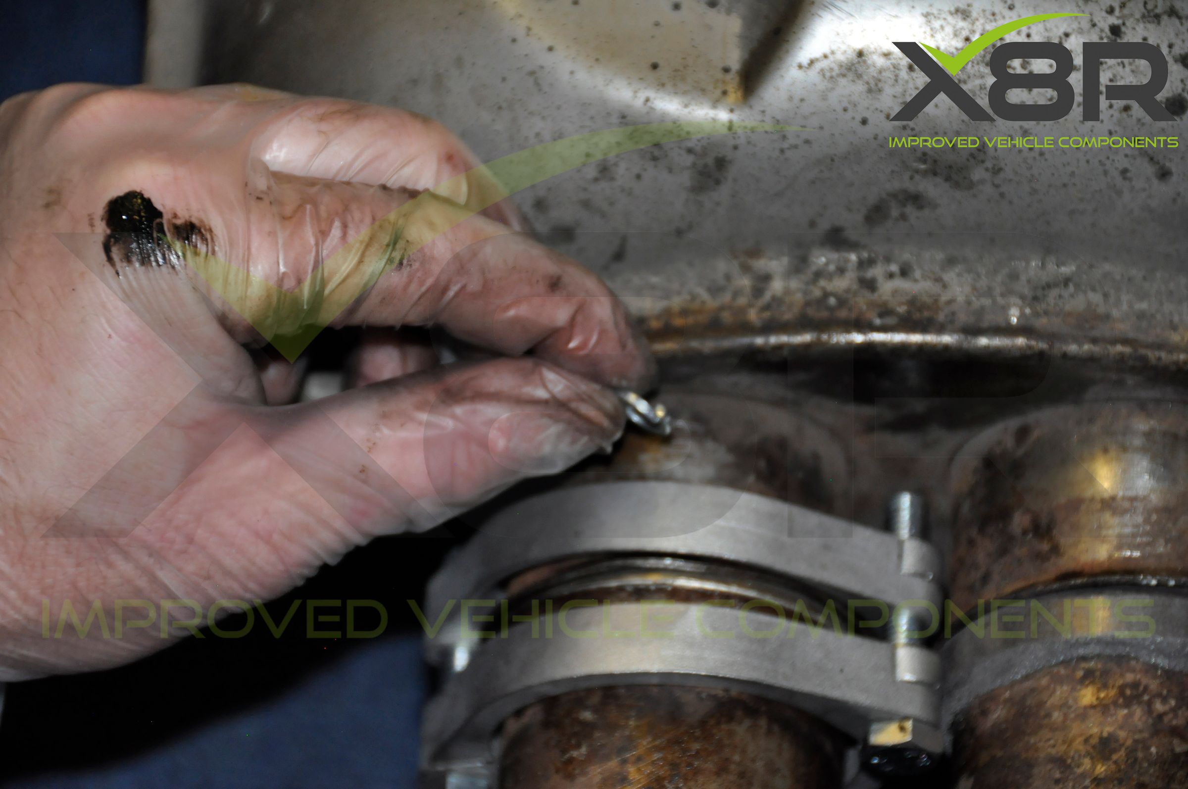 BMW E46 M3 Exhaust Muffler Back Box Flange Rusted Corroded Flanges