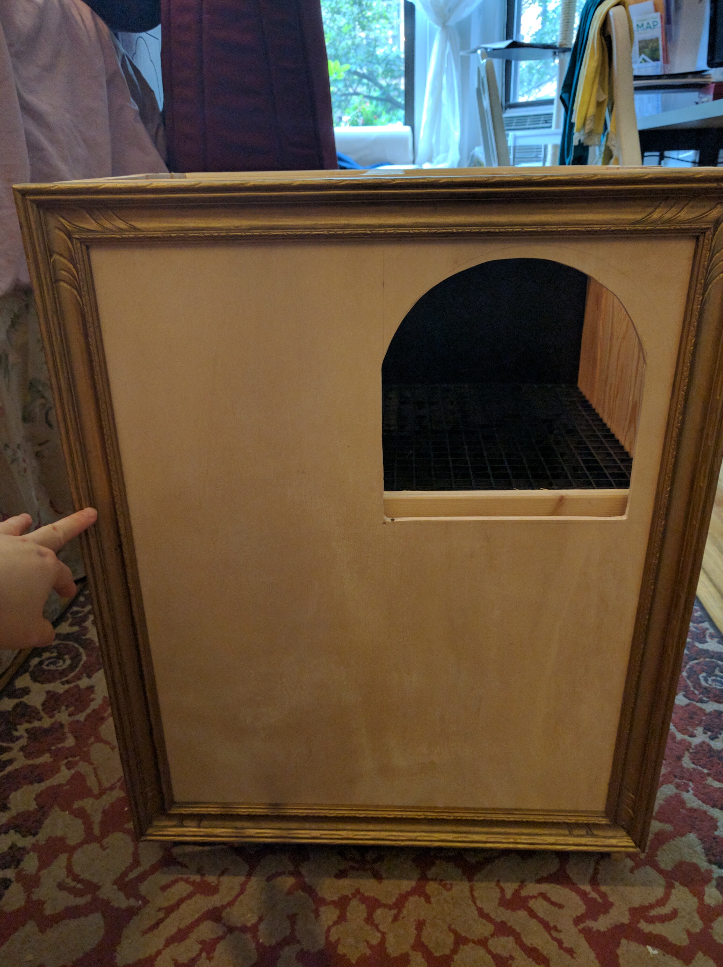 Hidden Litter Box With Delittering Cat Walk 4 Steps (with Pictures