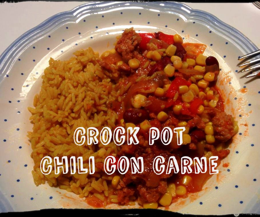 Crock Pot Chili Con Carne 4 Steps Instructables