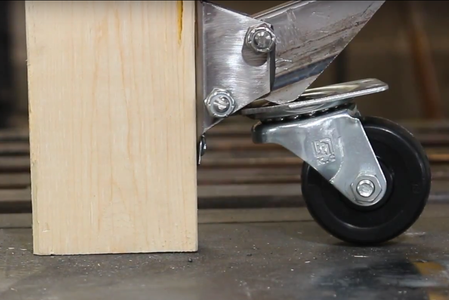 How To Make Retractable Casters 5 Steps With Pictures Instructables How To Make Retractable Casters 5, Retractable Wheels For Kitchen Island