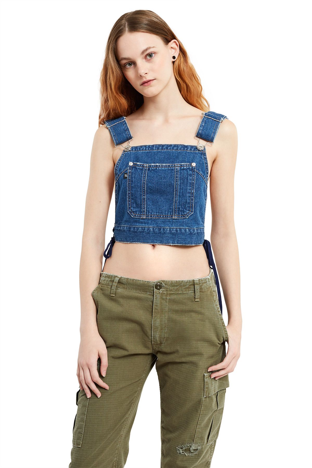 DIY Overalls Top From Old Jeans : 3 