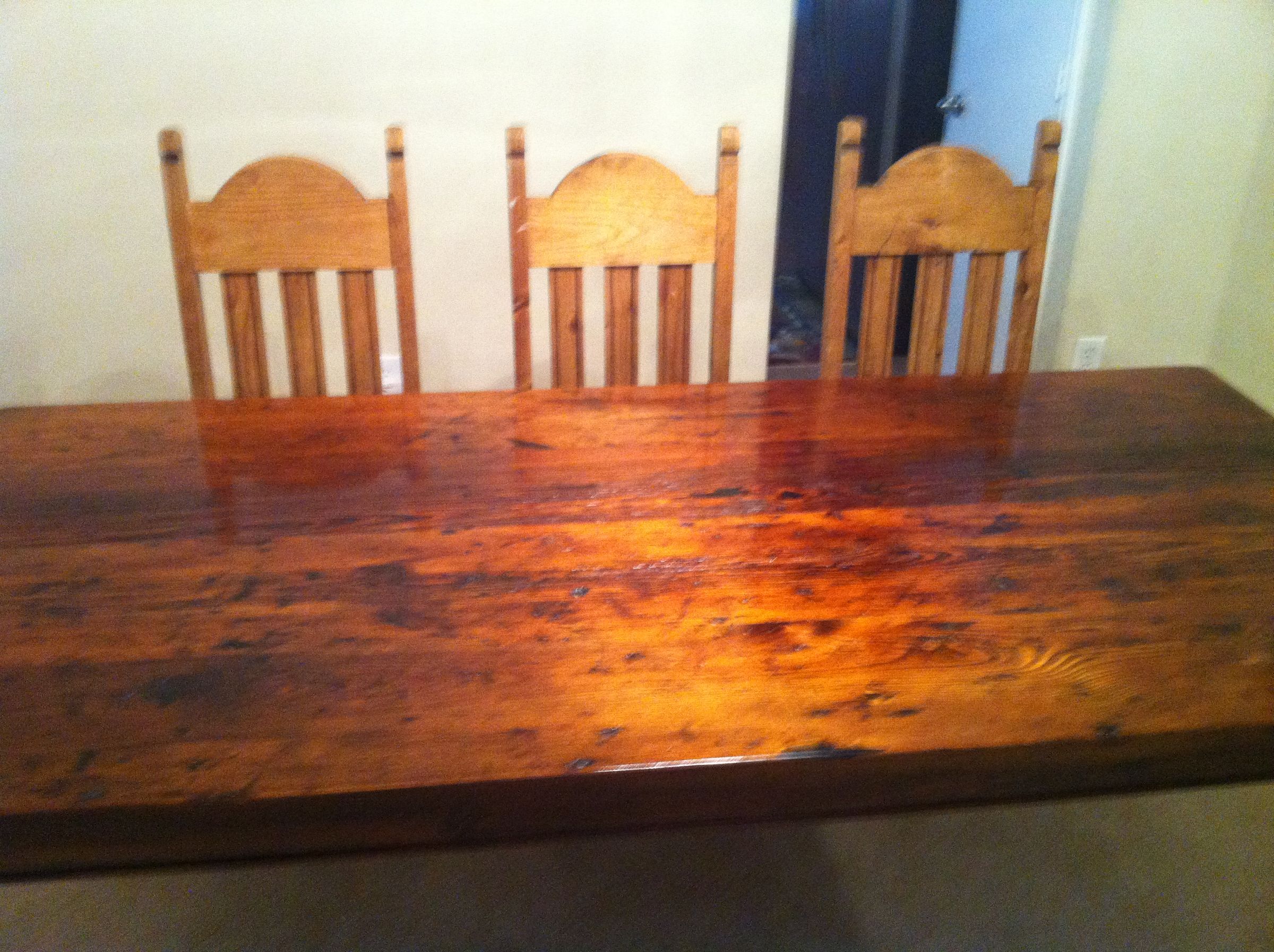 Reclaimed Longleaf Pine Dining Table 7 Steps (with Pictures